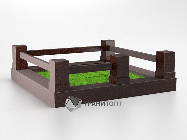 Гранитная ограда ГО-023