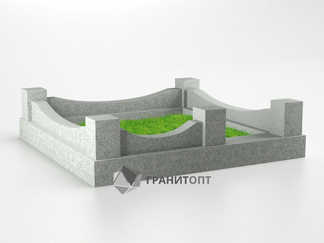 Гранитная ограда ГО-012