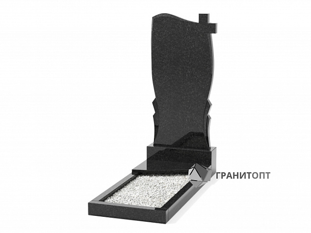 Одинарный вертикальный памятник В-50