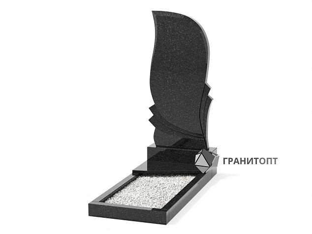 Одинарный вертикальный памятник В-17