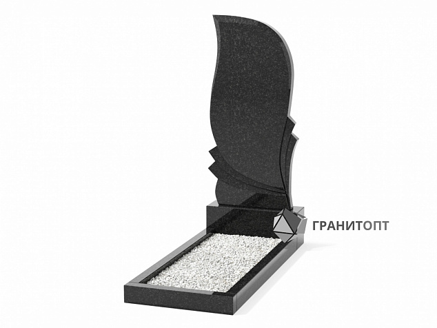 Одинарный вертикальный памятник В-17