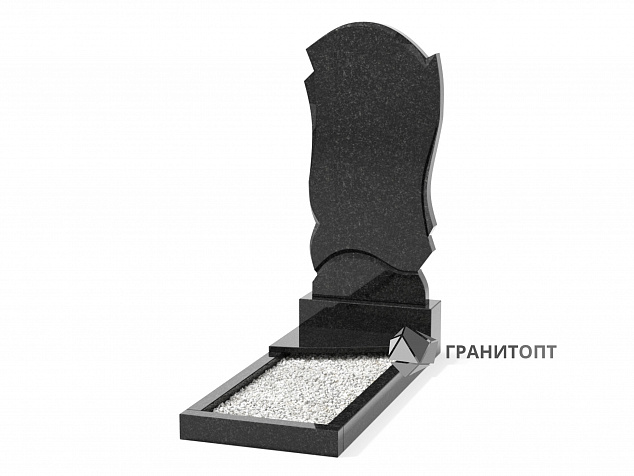 Одинарный вертикальный памятник В-43