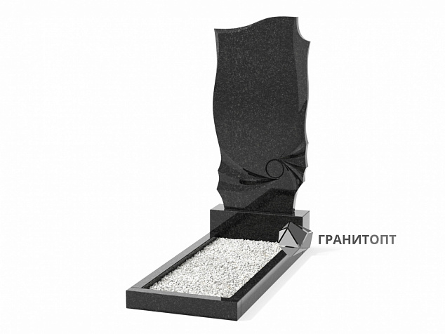 Одинарный вертикальный памятник В-28