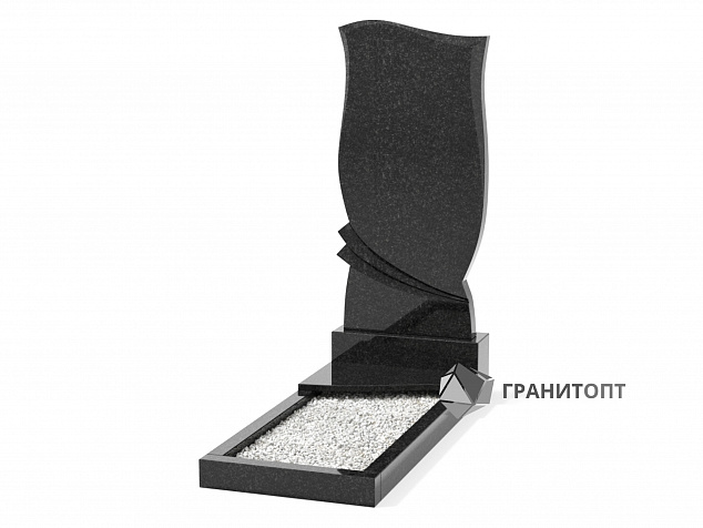 Одинарный вертикальный памятник В-21