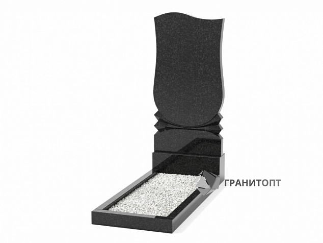 Одинарный вертикальный памятник В-44