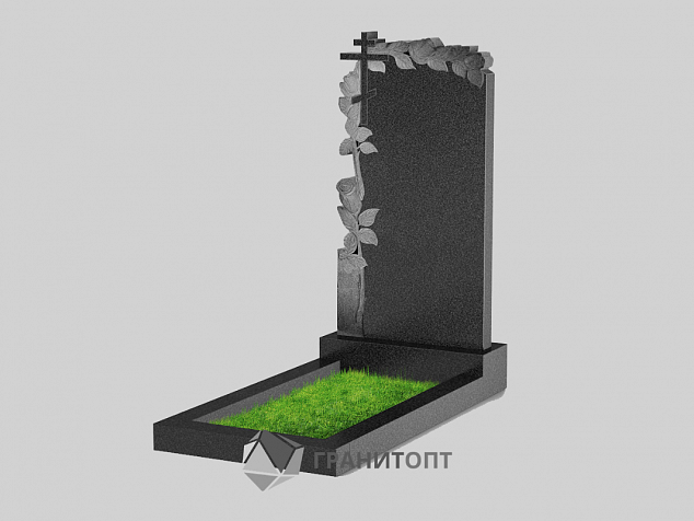 Одинарный вертикальный памятник В-160