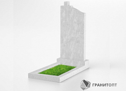 Мраморный памятник с крестом М-007