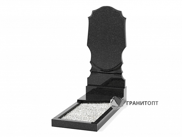 Одинарный вертикальный памятник В-55