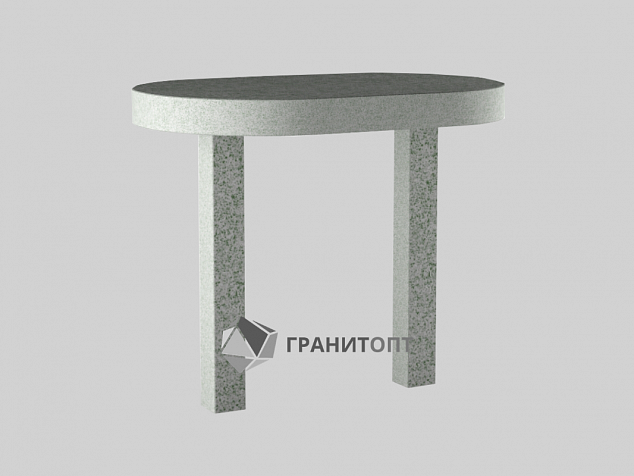 Стол овальный из гранита СГ-3