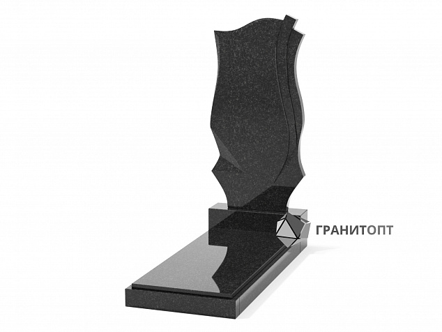 Одинарный вертикальный памятник В-18