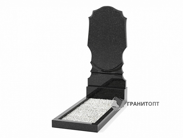 Одинарный вертикальный памятник В-55