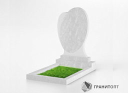 Мраморный овальный памятник М-021