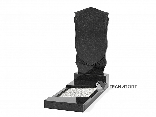 Одинарный вертикальный памятник В-56