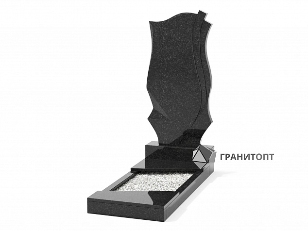 Одинарный вертикальный памятник В-18