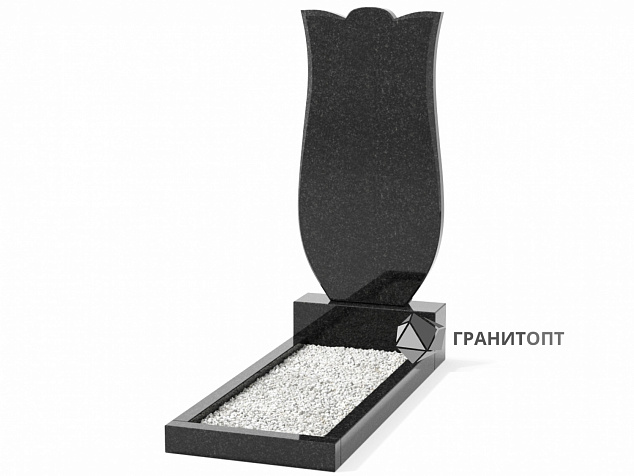 Одинарный вертикальный памятник В-10