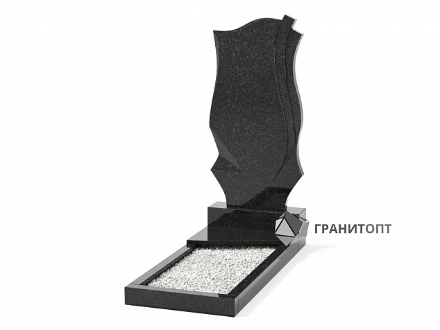 Одинарный вертикальный памятник В-18