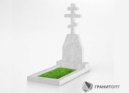 Мраморный памятник в виде креста М-002