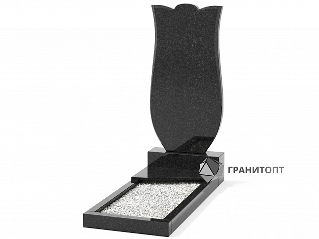 Одинарный вертикальный памятник В-10