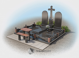 Мемориальный комплекс на 2 могилы МК-46