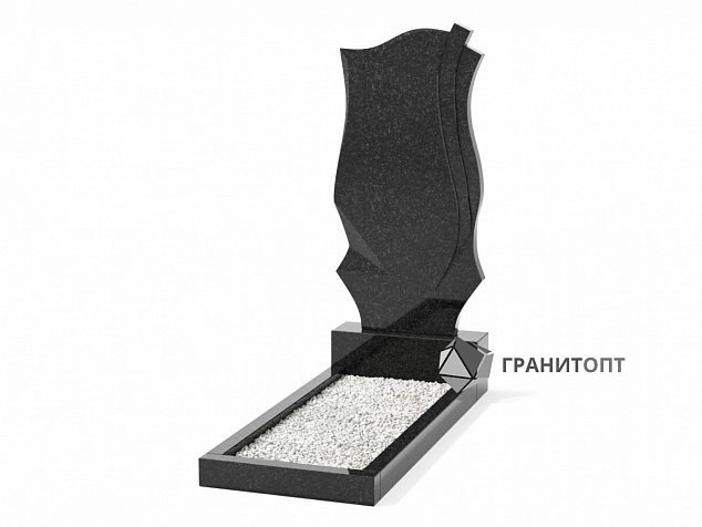 Одинарный вертикальный памятник В-18