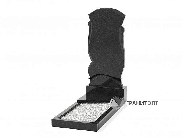 Одинарный вертикальный памятник В-57