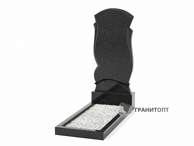 Одинарный вертикальный памятник В-57