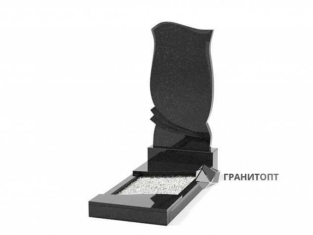 Одинарный вертикальный памятник В-37