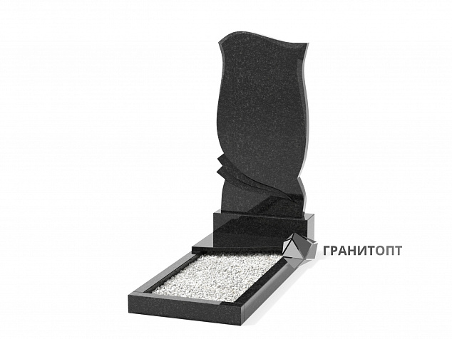 Одинарный вертикальный памятник В-37