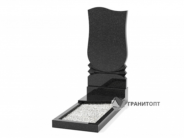 Одинарный вертикальный памятник В-44