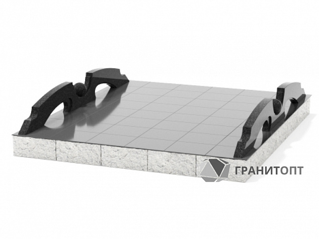 Гранитная ограда ГО-00021