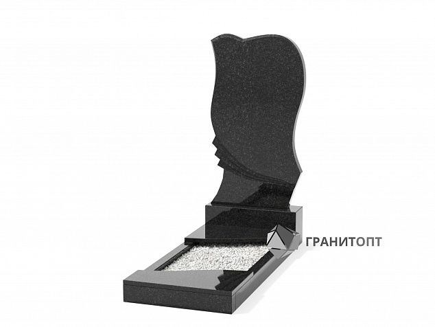 Одинарный вертикальный памятник В-54