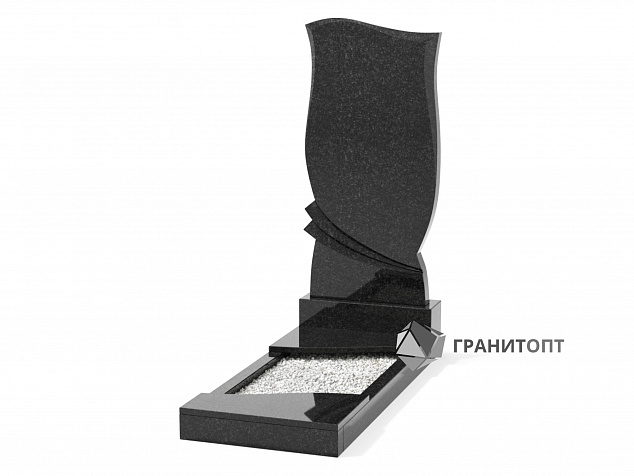 Одинарный вертикальный памятник В-21
