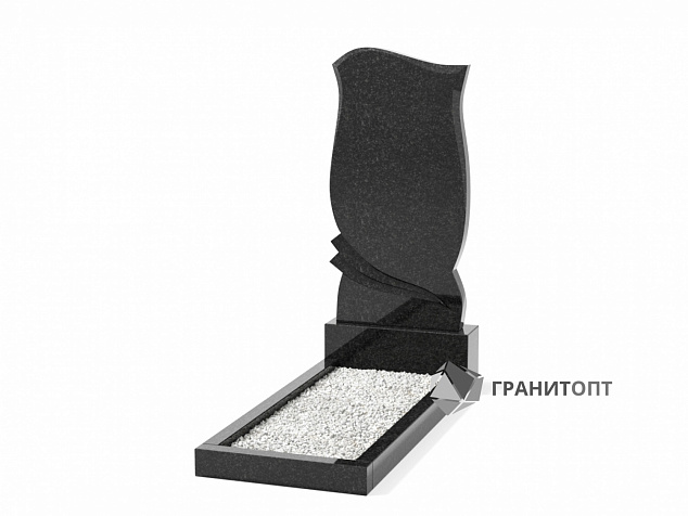 Одинарный вертикальный памятник В-37