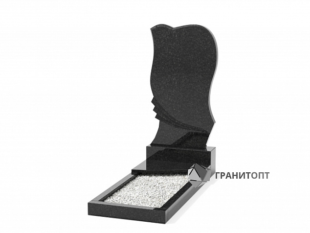 Одинарный вертикальный памятник В-54