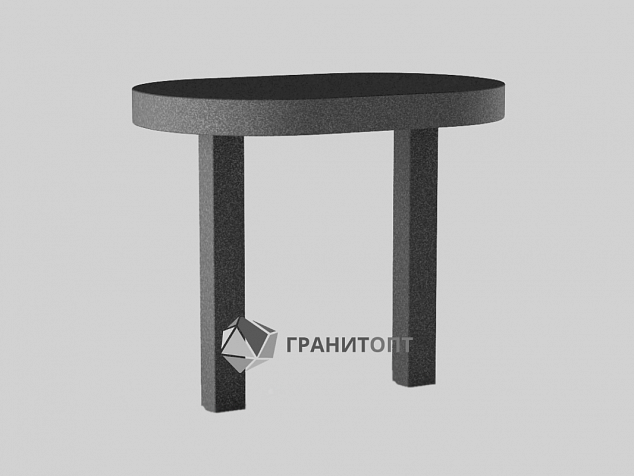 Стол овальный из гранита СГ-4