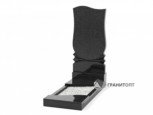 Одинарный вертикальный памятник В-44