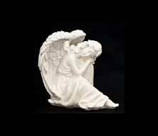Скульптура ритуальная Ангел мраморный А-11  