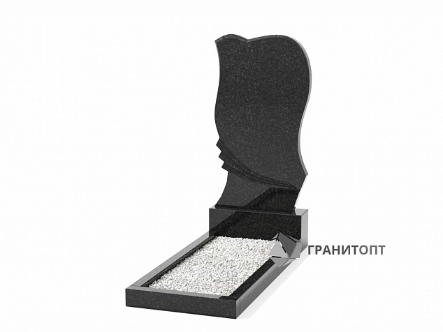 Одинарный вертикальный памятник В-54